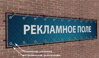 Баннер на металлокаркасе